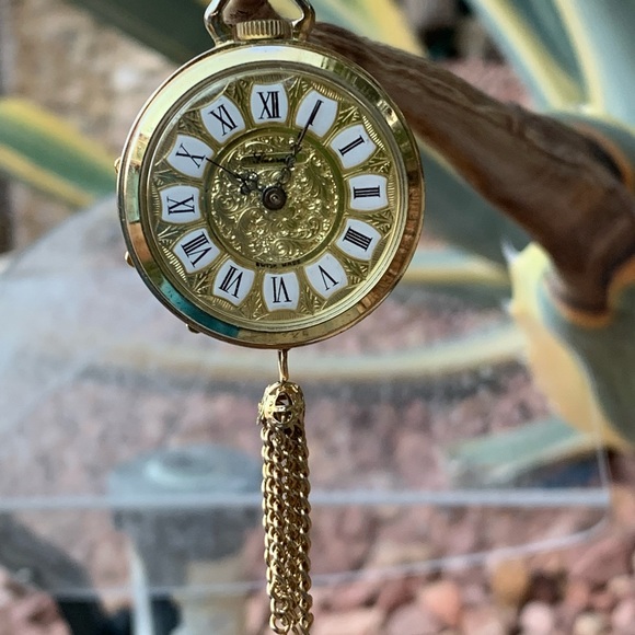 Accessories Vintage Swiss Made Watch Gold Tone Pendant Poshmark